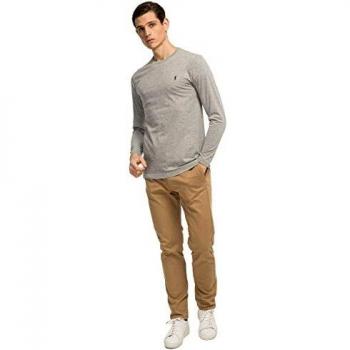 Camiseta Gris Vigore de Manga Larga para Hombre
