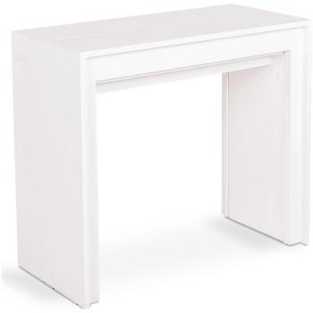 Consola Extensible en MDF Blanco (42,5/302,5 x 76 cm) Antiarañazos