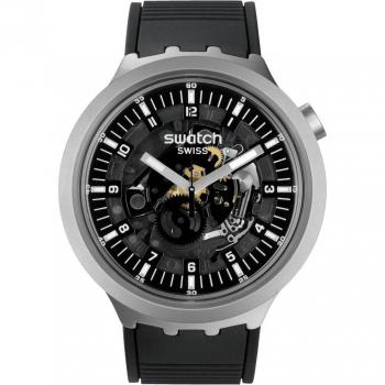 Reloj Swatch Dark Irony con correa de caucho negra