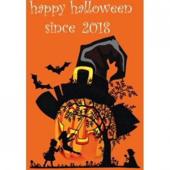happy halloween since 2018 notebook: nice gift for those who borned in 2018, journal/notebook halloween book: 120 page 6x9 Notebook
