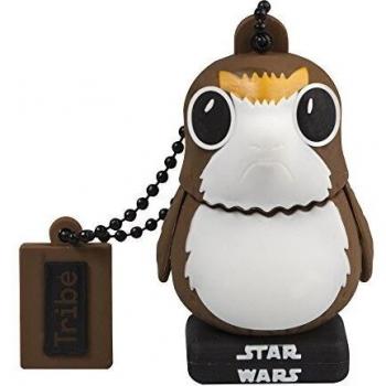 Llave USB 16 GB Porg TLJ - Memoria Flash Drive 2.0 Original Star Wars, Tribe FD030519