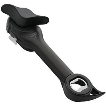 KUHN RIKON Auto Safety - Abrelatas multifunción, Color Negro