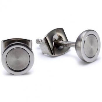 Aretes de Titanio Boccia 0541-01 con estuche de lujo (par)