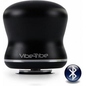 Vibe-Tribe Mamba-Black: Altavoz Bluetooth por resonancia de 18Watt – Panel táctil – Llamadas con Manos Libres – Cadena Margarita