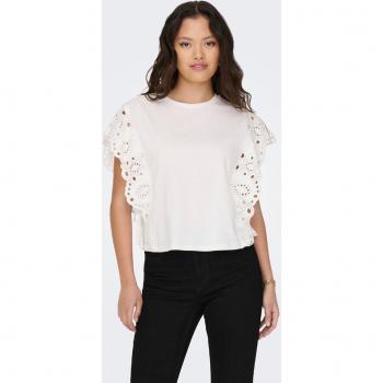 Top de mujer Only con manga volante calada