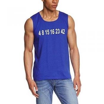 Touchlines 4 8 15 16 23 Tank Top - Camiseta, color azul, talla L