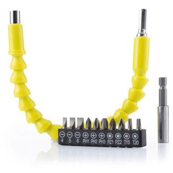 Extensor Flexible Magnético para Atornillador con Accesorios InnovaGoods Drillex