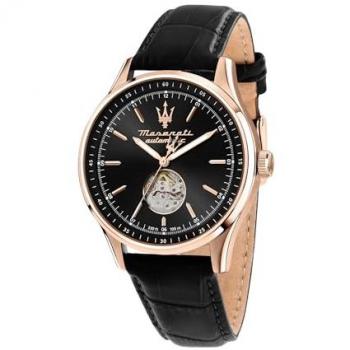 Reloj Automático de Hombre Maserati Sorpasso 42mm Dial Negro Acero 10 ATM