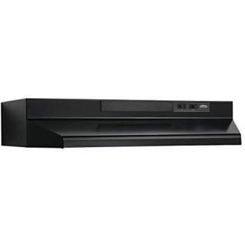 Broan F403623 Two-Speed Four-Way Convertible Range Hood, 36-Inch, Black
