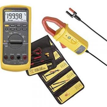 Multímetro Fluke 87V con Kit i410 y L215, CAT III 400A, CAT IV 600V