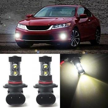 Hrph 2pcs H10 9145 60 / 80W Super Blanco 12/16-SMD CREE XB-D coche luces de niebla LED 1000 / 1500LM Bombillas de conducción