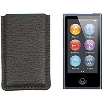 Lucrin - Custodia per iPod Nano 7G - Vacchetta ruvida - Grigio scuro
