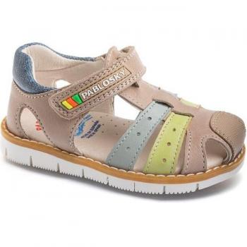 Sandalias Bebé Niño Pablosky de Piel Beige 027475