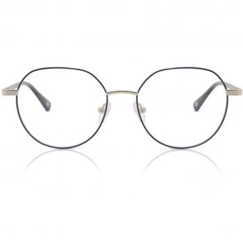 Oval Montura Completa Metálico Azul Armazones para Hombre - Gafas Anti-Azules - SmartBuy Collection