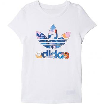 adidas J Trf Classic T Camiseta, Niñas, Blanco