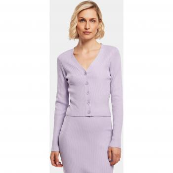 Urban Classics Women's Short Rib Knit Lilac Cardigan 3XL