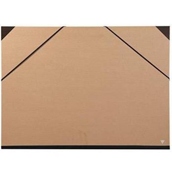 Carpeta planos clairefontaine din a2 con gomas kraft marron verjurado