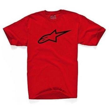 Alpinestars - Camiseta con cuello redondo de manga corta para hombre, color rojo