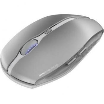 CHERRY Gentix BT - Ratón Bluetooth con función Multi-Device para hasta 3 dispositivos, cifrado AES-128, color plata helada