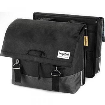 Bolsa Doble para Bicicleta Urban Proof 55L Reciclada Negro/Gris