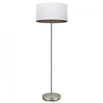 Lámpara de Pie Tatiana para Salón - Níquel/Blanco Óxido - 162x40x40 cm