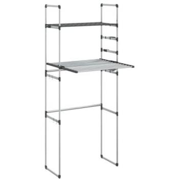 vidaXL Washing Machine Shelf 77x52x192 cm Aluminium