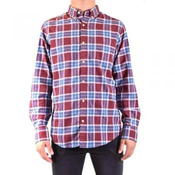 Gant Multicolor Purple Cotton Shirt - Size S