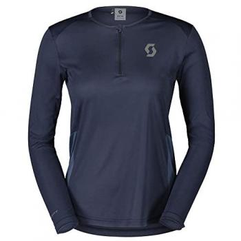 Camiseta de Manga Larga para Mujer Scott Endurance Tech LS Color Dark Blue/Metal Blue Talla M