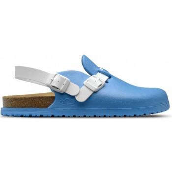 Sandalias Unisex Felices Caminantes Zuecos Sanitarios Flotantes Bio Azul
