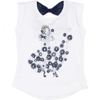 Bóboli 723451-1100, Camiseta para Niñas, Blanco, 3 Años