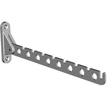 Element System Regletas de perchero Laura para pared, barra de perchero plegable para montaje en pared, incluye tornillos y tacos, colgador blanco, 11202-00003