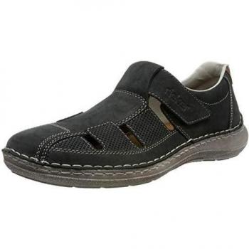 Rieker Men's 03065-14 Closed Toe Sandals, Blue