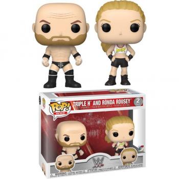 Funko Pop! WWE 2-Pack Figures: Ronda Rousey & Triple H (9 cm)