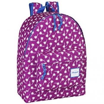 Mochila Adaptable Estampada Rosa Blackfit 8 para Chica - Safta, 33 x 43 x 15 cm