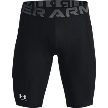 Under Armour HeatGear Compression Long Shorts with Pockets - Black