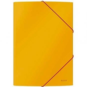Carpeta de 3 solapas amarilla Leitz 30020019