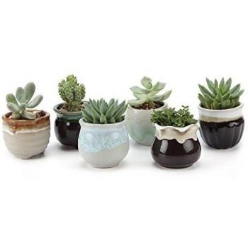 USB 6,5 cm, cerámica Flowing Glaze Set sucuulent Plant Pot/maceta de cactus flower pot/Cubo/maceta), cerámica, no. 9, small