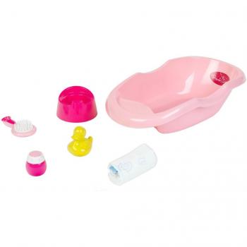 Theo Klein Baby Coralie Bathing Set with Accessories and Duck - 42 cm Toy Bathtub for Kids Ages 3+