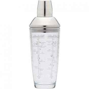 Bar Craft M285777 - Coctelera cristal, Acero, 700 ml