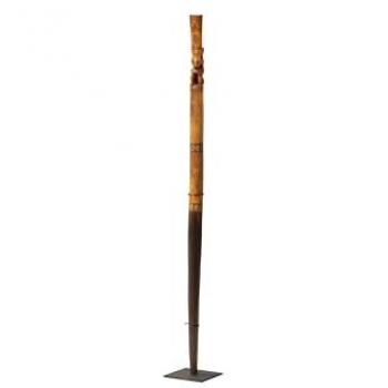Figura Decorativa de Madera de Mindi 7x9x65 cm - Estilo y Elegancia Garantizada