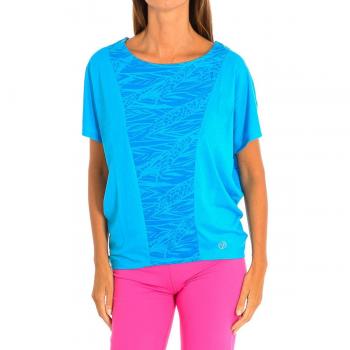 Camiseta deportiva de Zumba azul estampado