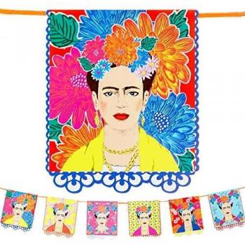 Talking Tables- Guirnalda con Estampado Kahlo-3m Brillantes para cumpleaños, Fiesta, celebración Mexicana del Cinco de Mayo, decoración de Dormitorio Infantil, Color