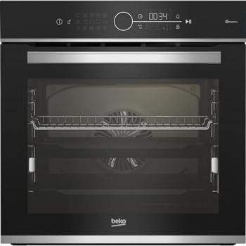 Horno Eléctrico Beko BBIMM13400XCSW 72L 3400W Clase A+ Negro Acero Inoxidable con Autolimpieza y Wi-Fi