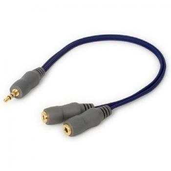 Techlink 690020 - Cable de un conector jack estéreo de 3,5 mm a 2 entradas jack estéreo de 3,5 mm