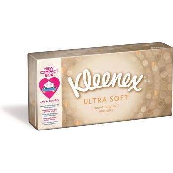 Pack de Pañuelos Suaves Kleenex UltraSoft, 80 Unidades