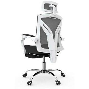 Hbada Silla de Oficina Silla giratoria Silla de computadora con reposacabezas Silla ejecutiva con reposacabezas Ajustable Respaldo ergonómico Ajuste de Altura Ajuste de inclinación