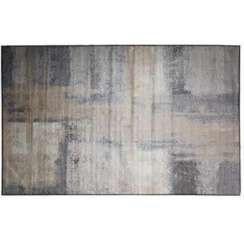 Lastdeco Alfombra Salon Rectangular Grande Estilo Clasico. Viscosa Grunge. Calidad Diseño. Comedor Dormitorio. Coleccion Evelyn. Tonos Azules. 0.5 x 200 x 300 cm