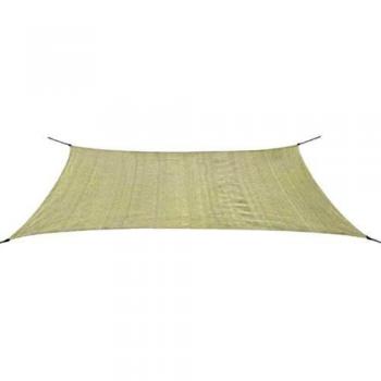 vidaXL Toldo de Vela de Patio Rectangular 100% HDPE Crema 4x6m Lona de Sombra