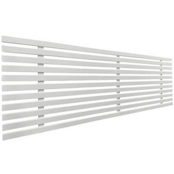 Cabecero de Madera Reciclada DM Estilo Japonés 135x46cm Blanco Sólido con Herrajes Incluidos