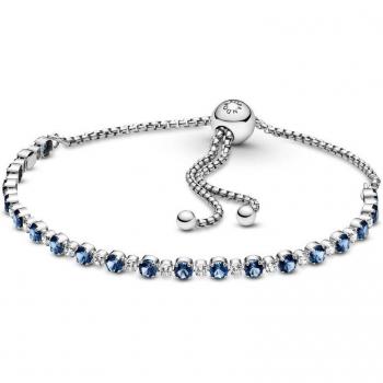 Pulsera Pandora Timeless de plata color azul